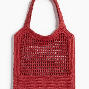 Straw tote bag