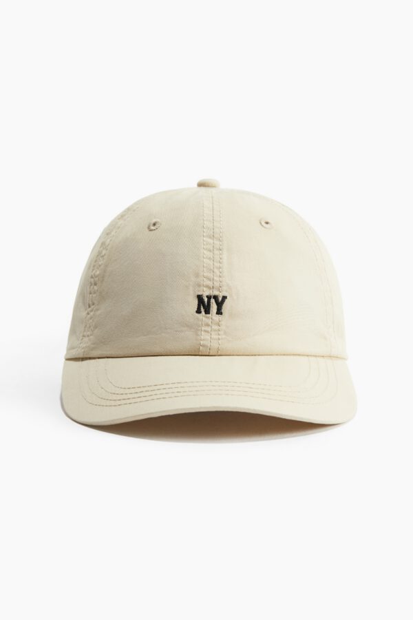 Embroidery-detail twill cap