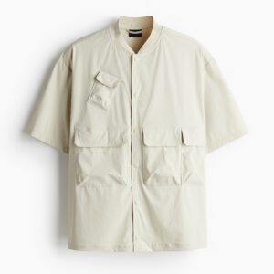 Loose Fit Short-sleeved utility jacket