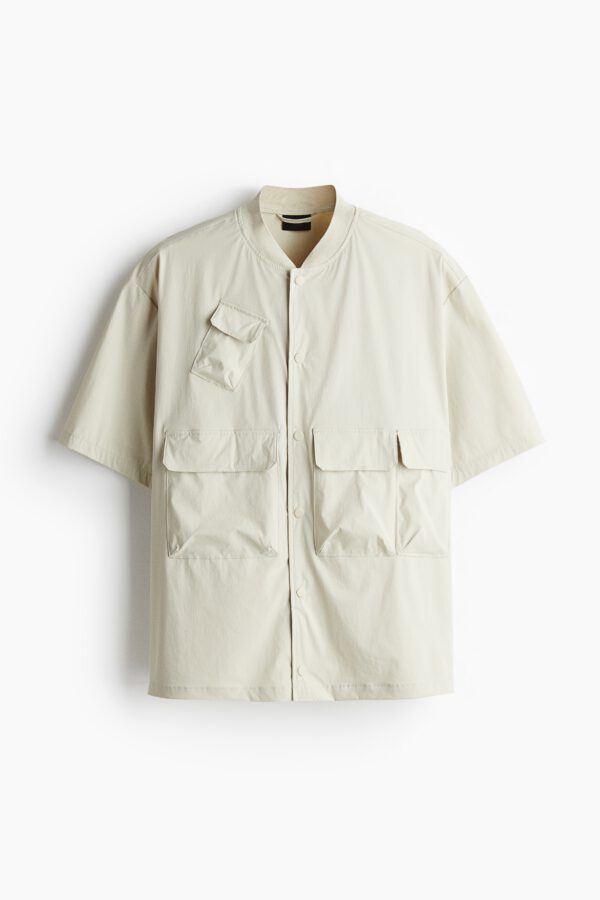 Loose Fit Short-sleeved utility jacket