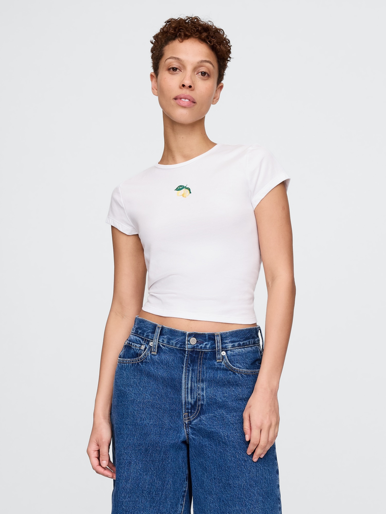 Crop Graphic T-Shirt