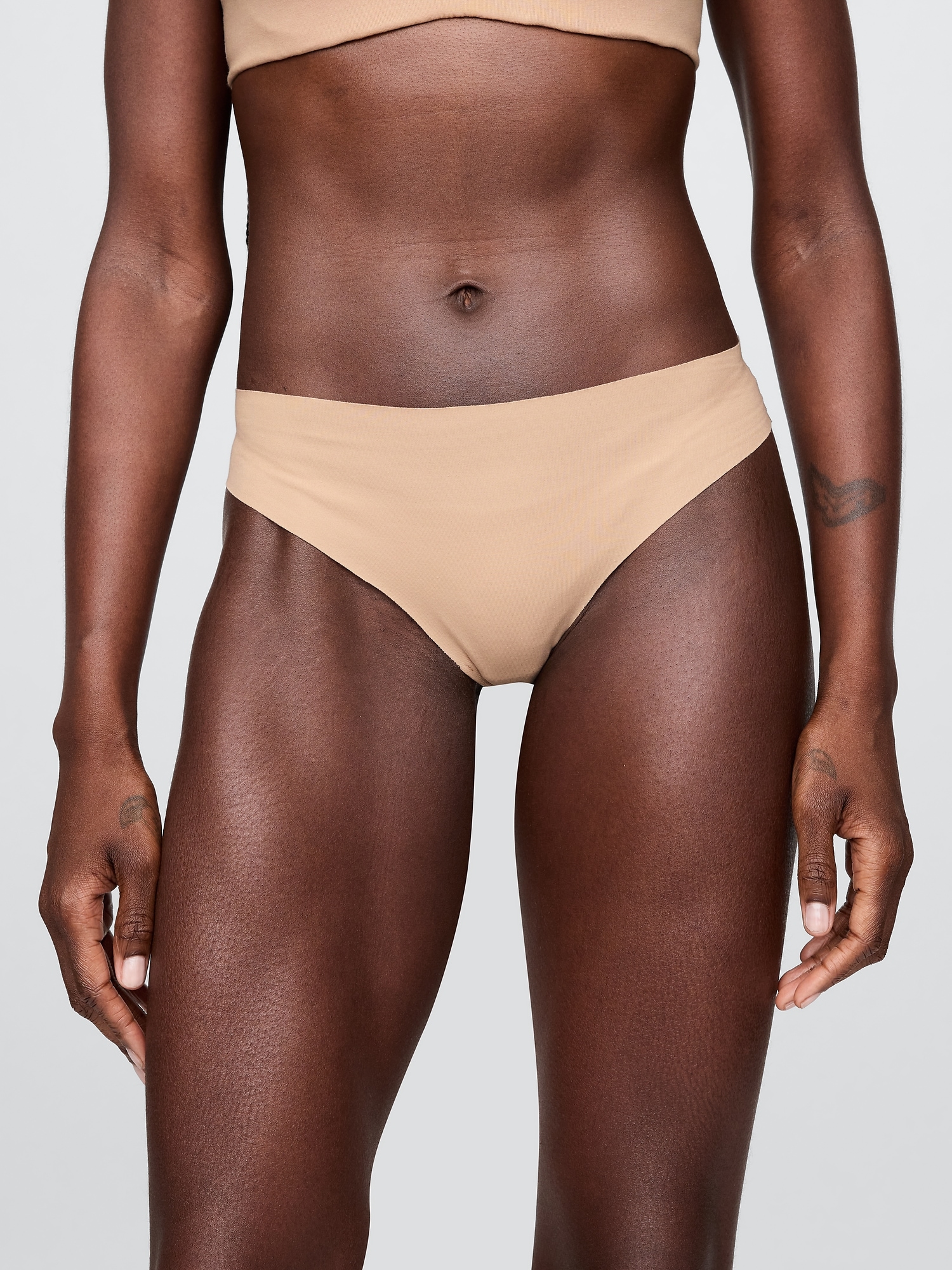 Organic Stretch Cotton No Show Thong